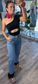 Black Feathers Jean