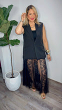 Black Lace Maxi Skirt