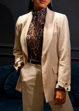 Cow Beige Blazers Set