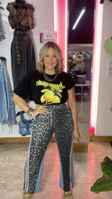 Gray Leopard Denim