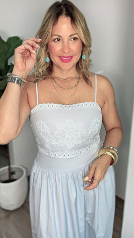 Light Blue Embroidery set