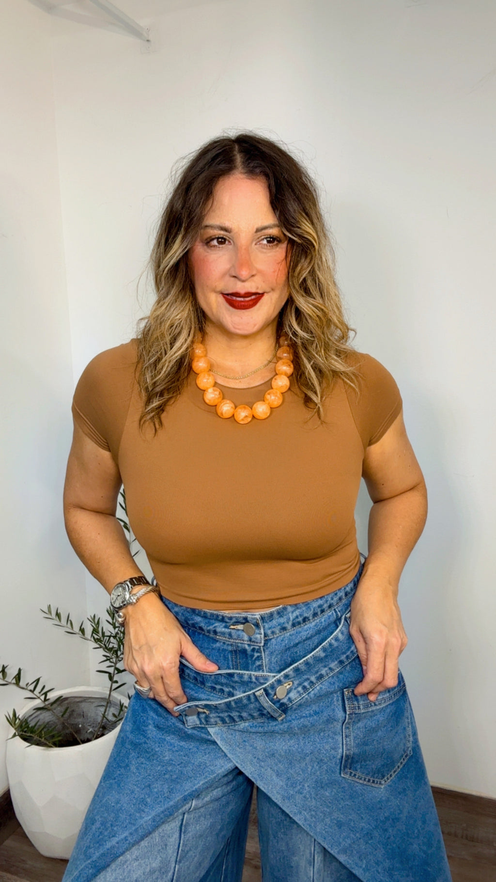 Orange Fashion Necklace