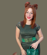 Hunter Green Lace Mesh Top