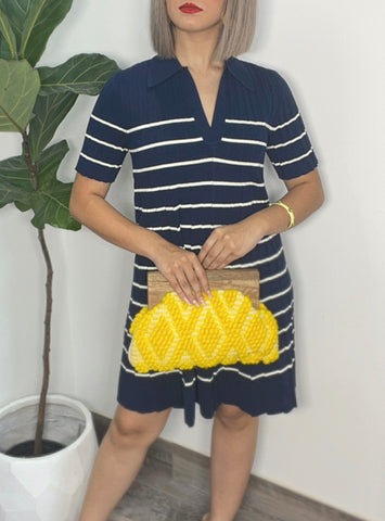 Crochet Yellow Boho Clutch