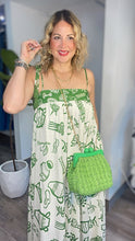 Ibiza Linen Print Maxi Dress