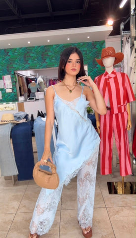 Sky Blue Lace set