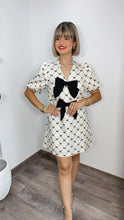 Ivory Black Bow Dress