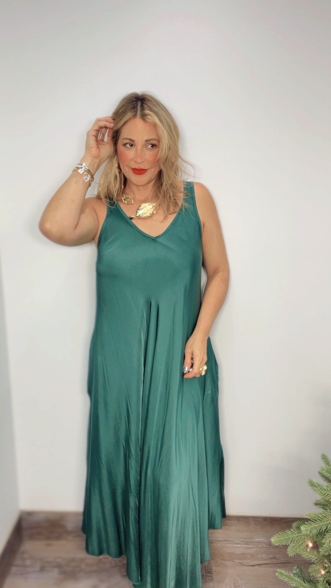 Italy Silk Dress
