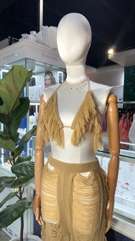 Cream Long Beachy Set