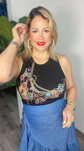 Denim Wrap Around Skirt