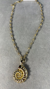 Beach Snail Gold Necklace