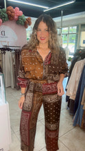 Burgundy Bandana European Satin Set