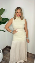 Neck Pearls Ivory Maxi Dress