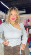 Baby Blue Strech Blouse