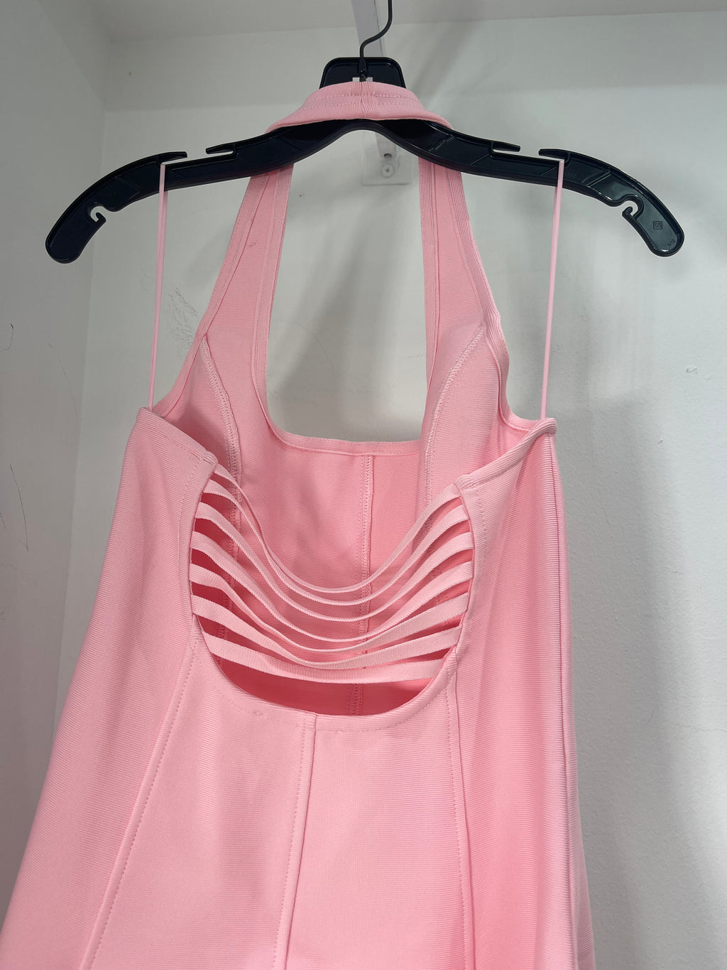 Rosé Moment Halter Dress