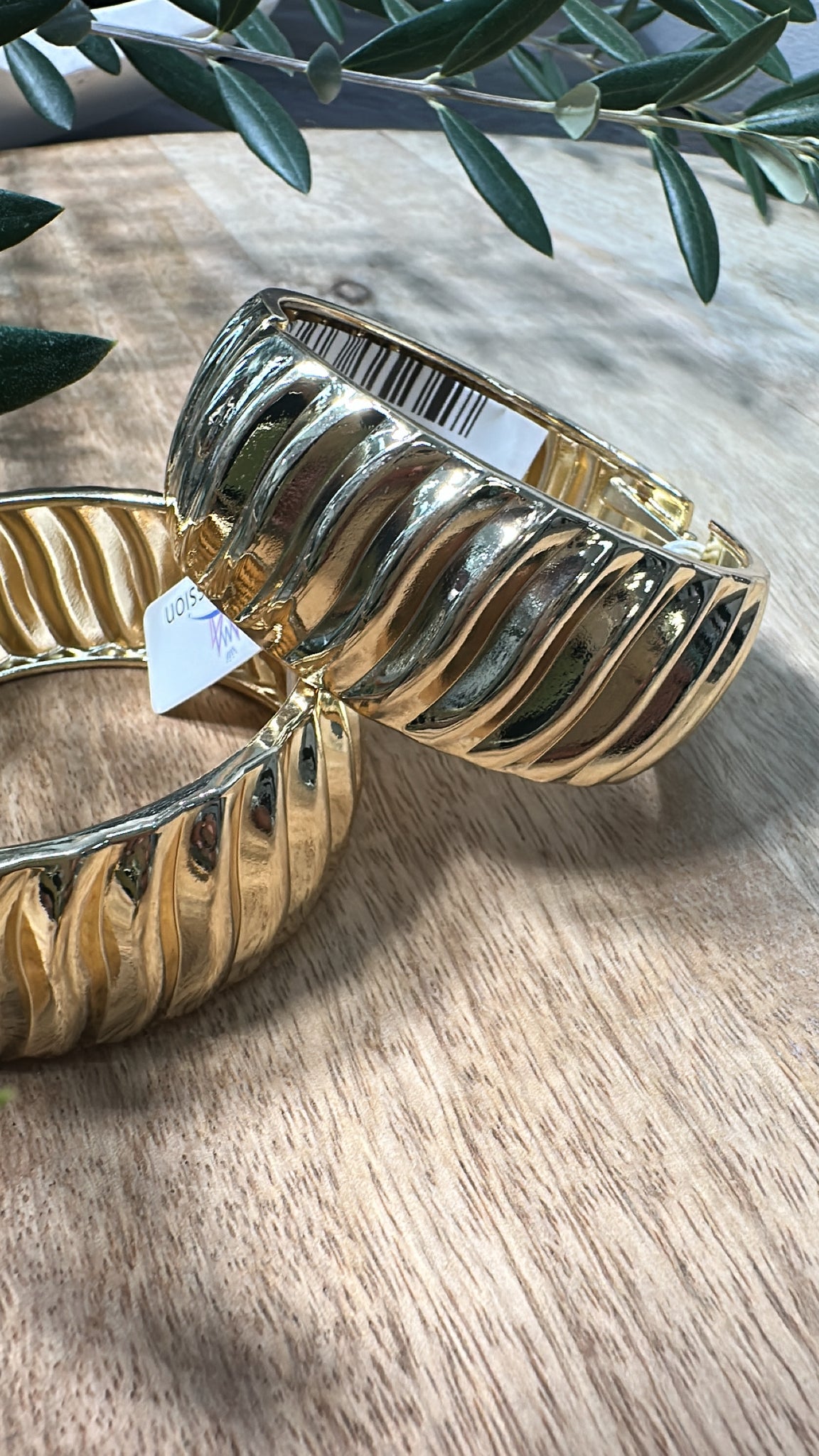 Golden Wave Bangle