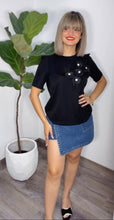 Black Flowers Shirt