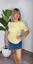 Flower Pastel Yellow Shirt