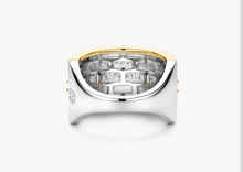 Ti Sento Classic Layered Zirconia Ring (Gold)