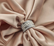 Ti Sento Classic Layered Zirconia Ring (Plated)