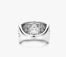 Ti Sento Classic Layered Zirconia Ring (Plated)