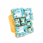 TOVA Blue & Blue Gold Ring