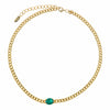 Salvatore Green Gem Necklace