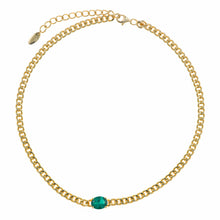 Salvatore Green Gem Necklace