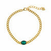 Salvatore Green Gem Bracelet
