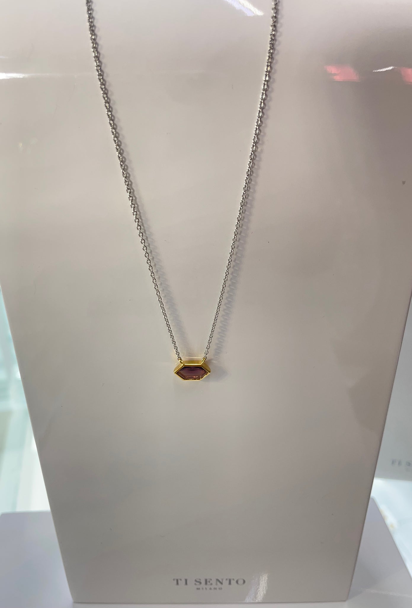 TiSento Milano Translucent Purple Necklace