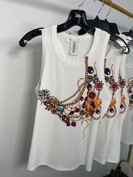 Tropicalía PR White Tank Top