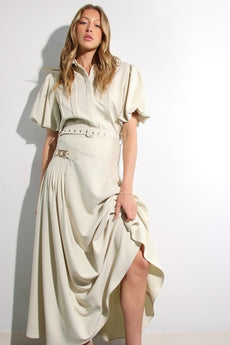 Mystic Natural Blouse & Skirt Set