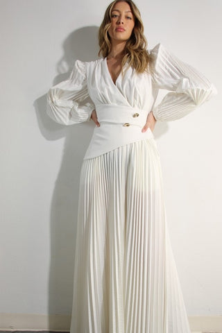 PRE-ORDER Pleated Paradise Maxi-Dress