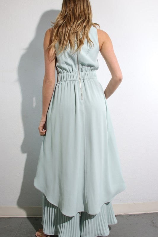 Sky Mint Blouse & Pant Set