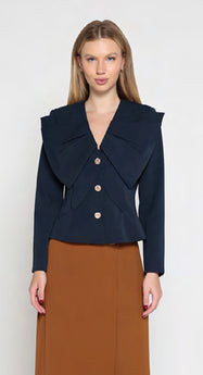 Gracia Navy Chic Top