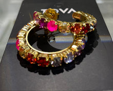 Tova Pink Multy Color Hoops
