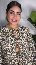 Bow Tie Animal Print Blouse