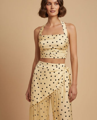(Pre-Order) Marbella Dot Fringe Co-Ord Set