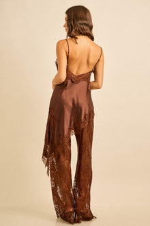 (Pre-Order) Amara Lace Dusk Satin Set