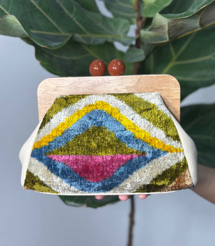 Velvet Retro Glam Clutch