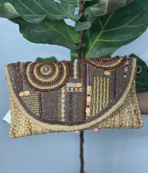 Tribal Chic Woven Clutch