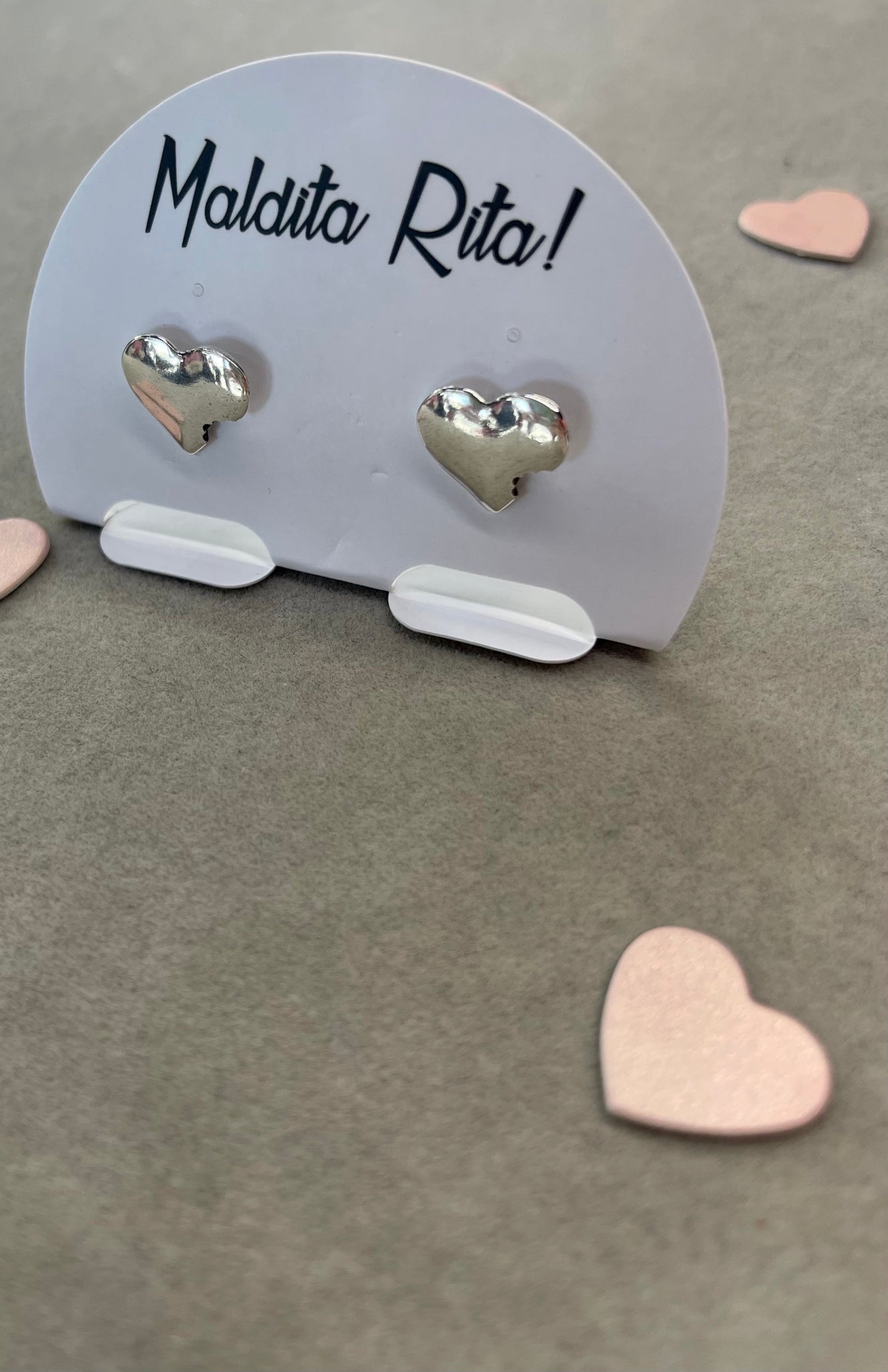 Madita Rita Silver Hearts Earrings