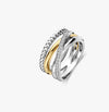 Ti Sento Two Tone Ring Christmas Collection