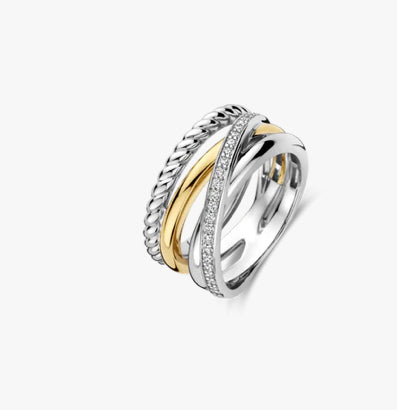 Tisento Two Tone Ring Christmas Collection