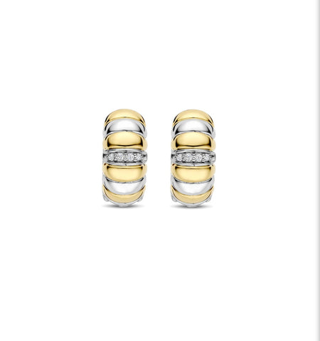 Ti Sento Twisted Two Tone Ring