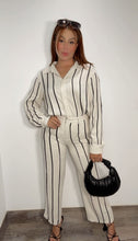 Linen Black Stripes Set
