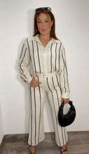 Linen Black Stripes Set