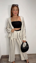 Linen Black Stripes Set