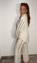 Linen Black Stripes Set