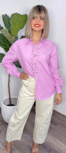 Kiara Pink Bow Blouse